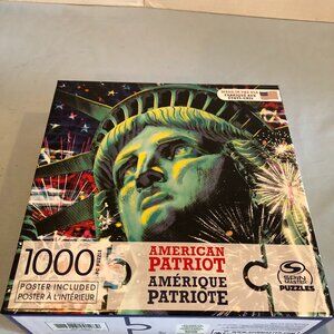 COMPLETE American Patriot STATUE OF LIBERTY  1000 Pc Puzzle Spin Master #MS